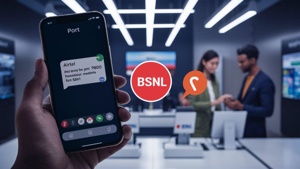 port airtel to bsnl